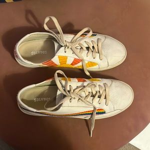Soludos rainbow wave sneakers